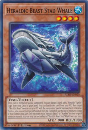 Heraldic Beast Stad Whale - ALIN-EN010 - Common 1st Edition