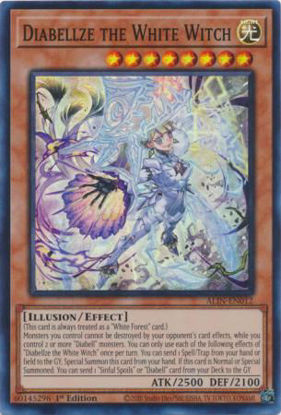 Diabellze the White Witch - ALIN-EN012 - Super Rare 1st Edition