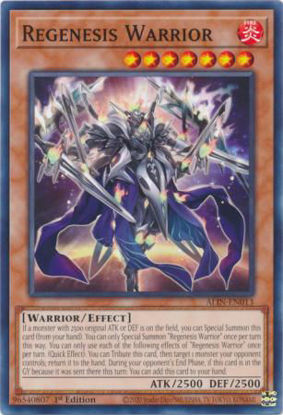 Regenesis Warrior - ALIN-EN013 - Common 1st Edition