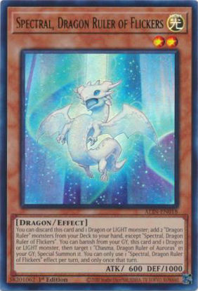 Spectral, Dragon Ruler of Flickers - ALIN-EN018 - Ultra Rare 1st Edition