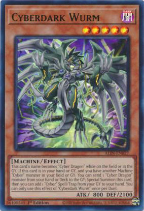 Cyberdark Wurm - ALIN-EN027 - Ultra Rare 1st Edition