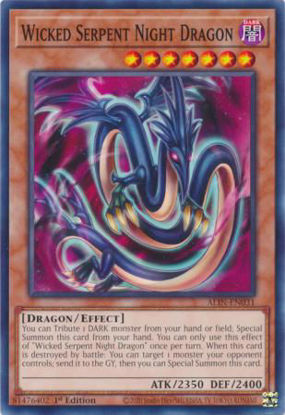 Wicked Serpent Night Dragon - ALIN-EN031 - Common 1st Edition