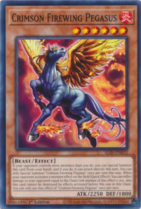 Crimson Firewing Pegasus - ALIN-EN032 - Common 1st Edition