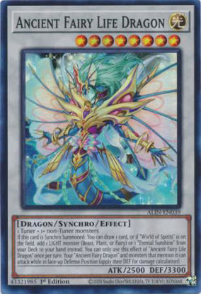 Ancient Fairy Life Dragon - ALIN-EN039 - Super Rare 1st Edition