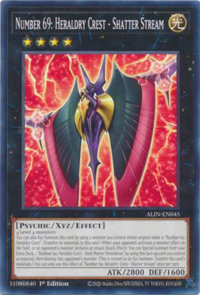 Number 69: Heraldry Crest - Shatter Stream - ALIN-EN045 - Common 1st Edition
