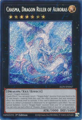Chasma, Dragon Ruler of Auroras - ALIN-EN047 - Secret Rare 1st Edition