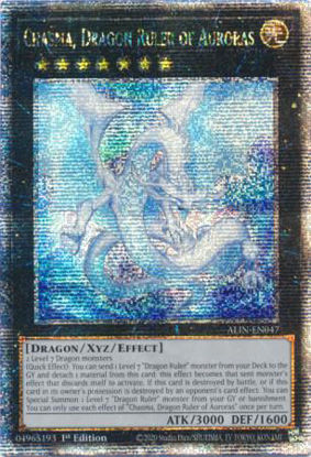 Chasma, Dragon Ruler of Auroras - ALIN-EN047 - Quarter Century Secret Rare 1st Edition