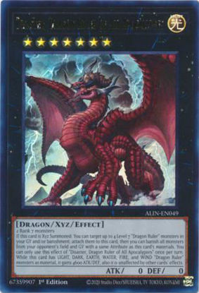 Disaster, Dragon Ruler of All Apocalypses - ALIN-EN049 - Ultra Rare 1st Edition