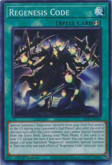 Regenesis Code - ALIN-EN060 - Super Rare 1st Edition