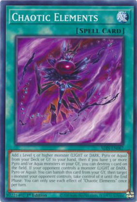 Chaotic Elements - ALIN-EN067 - Common 1st Edition