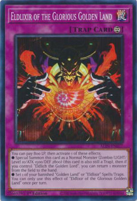 Eldlixir of the Glorious Golden Land - ALIN-EN077 - Super Rare 1st Edition