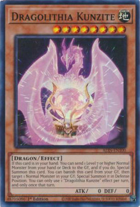 Dragolithia Kunzite - ALIN-EN100 - Super Rare 1st Edition