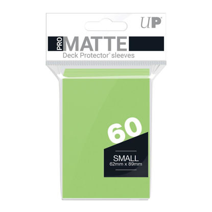 Ultra Pro Deck Protectors - Small Size (60) - Matte Lime Green
