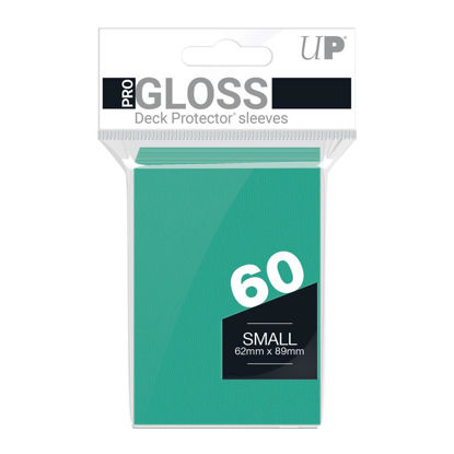 Ultra Pro Deck Protectors - Small Size (60) - Gloss Aqua
