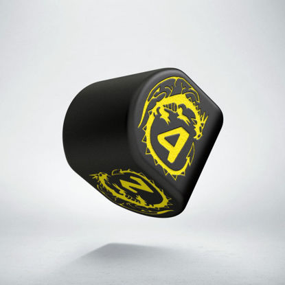 Q-Workshop - D4 Dragons Modern: Black & Yellow