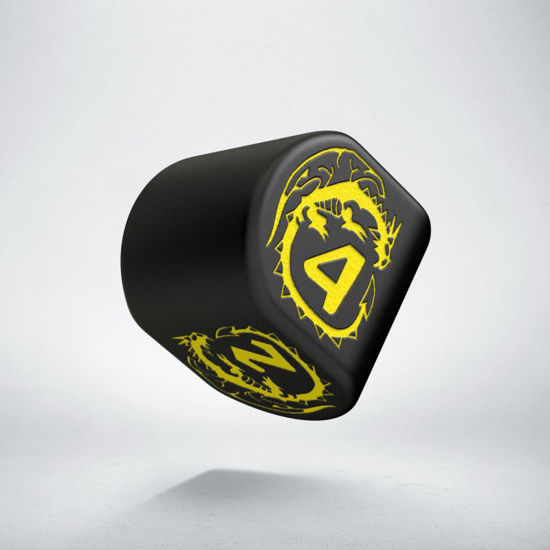 Q-Workshop - D4 Dragons Modern: Black & Yellow