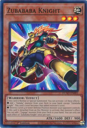 Zubababa Knight - DUAD-EN001 - Super Rare 1st Edition