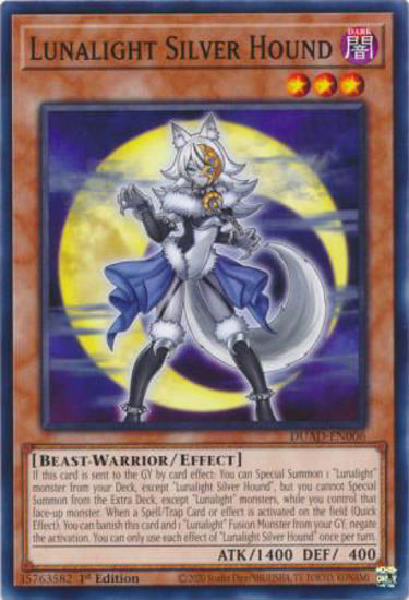 Lunalight Silver Hound - DUAD-EN006 - Common 1st Edition