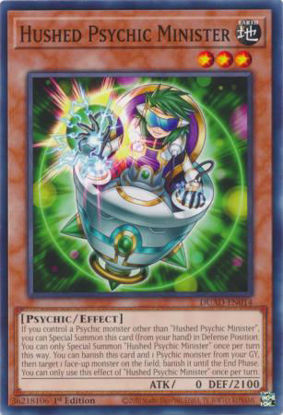 Hushed Psychic Minister - DUAD-EN014 - Common 1st Edition