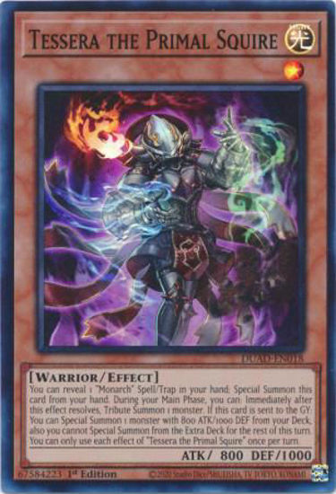 Tessera the Primal Squire - DUAD-EN018 - Super Rare 1st Edition