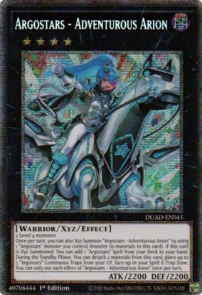 Argostars - Adventurous Arion - DUAD-EN045 - Starlight Rare 1st Edition