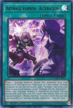 Artmage Varnish -Alteration- - DUAD-EN058 - Ultra Rare 1st Edition