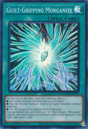 Guilt Gripping Morganite - DUAD-EN070 - Super Rare 1st Edition