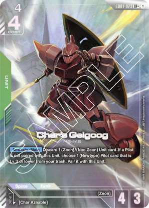 Char's Gelgoog - GD01-023 - Legendary Rare+