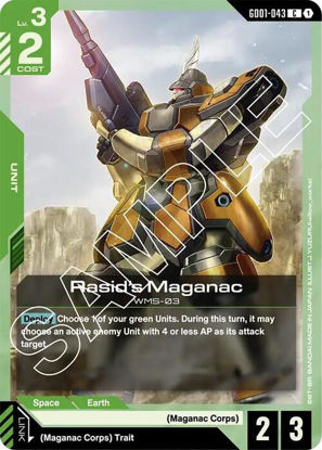Rasid’s Maganac - GD01-043 - Common
