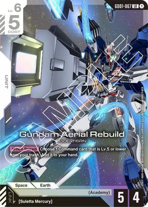 Gundam Aerial Rebuild - GD01-067 - Legendary Rare
