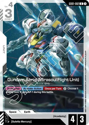 Gundam Aerial (Mirasoul Flight Unit) - GD01-082 - Uncommon