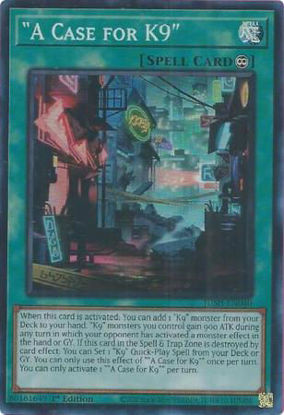 "A Case for K9" - JUSH-EN040 - Super Rare 1st Edition