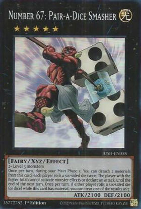 Number 67: Pair-a-Dice Smasher - JUSH-EN058 - Rare 1st Edition