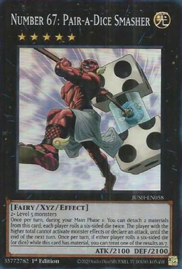 Number 67: Pair-a-Dice Smasher - JUSH-EN058 - Rare 1st Edition