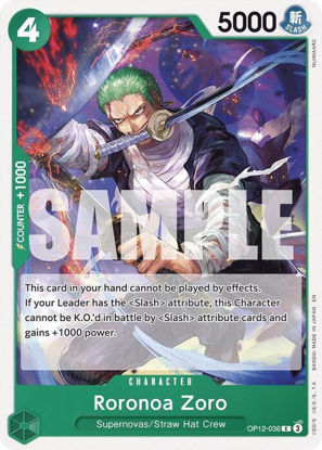 Roronoa Zoro - OP12-036 - Common