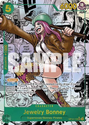 Jewelry Bonney - OP12-118m (Manga Art)- Secret Rare