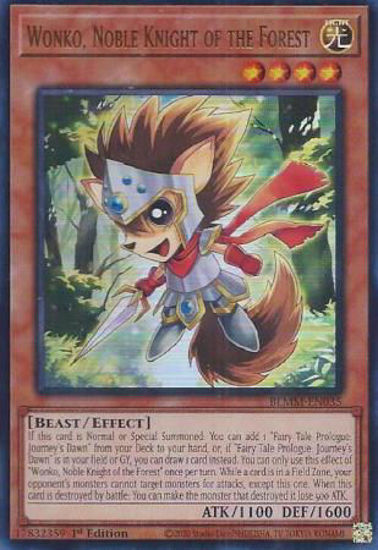 Wonko, Noble Knight of the Forest - BLMM-EN035 - Ultra Rare 1st Edition