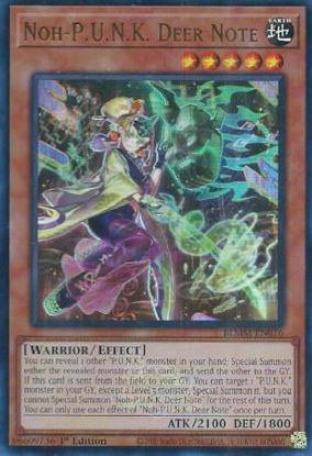 Noh-P.U.N.K. Deer Note - BLMM-EN076 - Ultra Rare 1st Edition