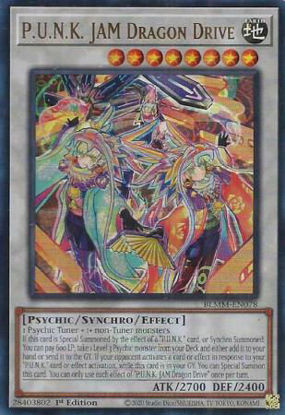 P.U.N.K. JAM Dragon Drive - BLMM-EN078 - Ultra Rare 1st Edition