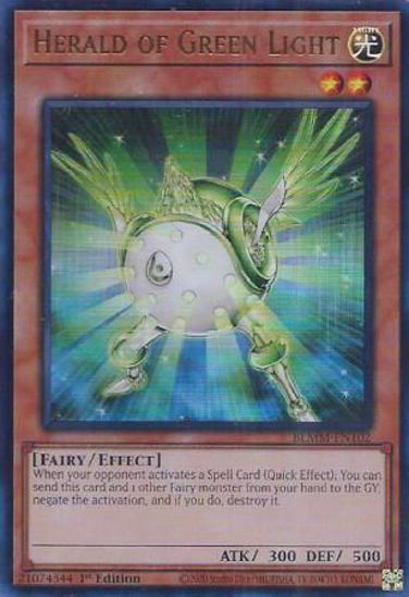 Herald of Green Light - BLMM-EN102 - Ultra Rare 1st Edition