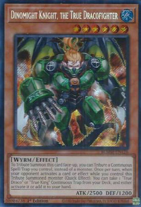 Dinomight Knight, the True Dracofighter - BLMM-EN126 - Secret Rare 1st Edition