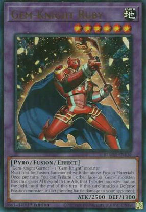 Gem-Knight Ruby - BLMM-EN136 - Ultra Rare 1st Edition