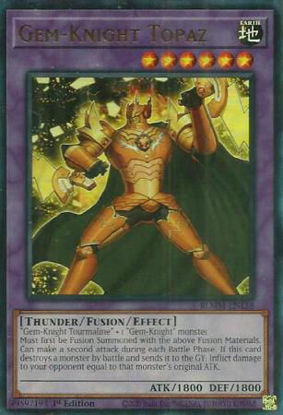 Gem-Knight Topaz - BLMM-EN138 - Ultra Rare 1st Edition