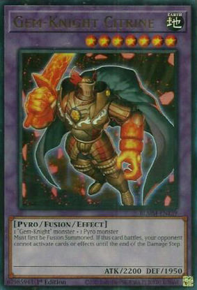 Gem-Knight Citrine - BLMM-EN139 - Ultra Rare 1st Edition
