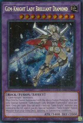 Gem-Knight Lady Brilliant Diamond - BLMM-EN145 - Secret Rare 1st Edition
