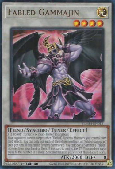 Fabled Gammajin - BLMM-EN013 - Ultra Rare 1st Edition