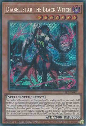 Diabellstar the Black Witch - 25LP-EN001-SCR - (V.1 - Secret Rare) 1st Edition