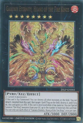 Garunix Eternity, Hyang of the Fire Kings - 25LP-EN003-UR - (V.1 - Ultra Rare) 1st Edition