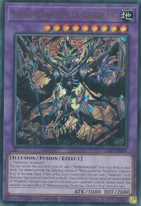 Mementomictlan Tecuhtlica - Creation King - 25LP-EN009-UR - (V.1 - Ultra Rare) 1st Edition