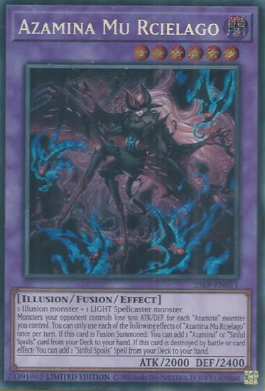 Azamina Mu Rcielago - 25LP-EN011-SCR - (V.1 - Secret Rare) 1st Edition